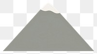 PNG  Mountain white background stratovolcano rectangle. AI generated Image by rawpixel.
