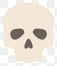 PNG  Skull white background portrait spooky. AI generated Image by rawpixel.