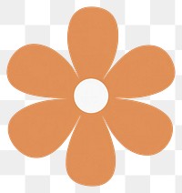 PNG  Flower cartoon shape white. AI generated Image by rawpixel.