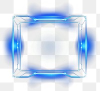 PNG  Abstract frame light technology blue.