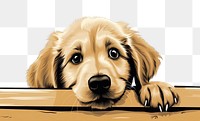 PNG  Cute baby golden retriever puppy mammal animal dog. AI generated Image by rawpixel.