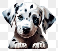 PNG  Cute baby dalmatien puppy animal mammal pet. AI generated Image by rawpixel.