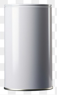 PNG White blank can mockup cylinder blue technology.