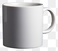 PNG White blank mug mockup porcelain coffee drink.