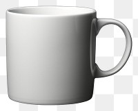 PNG White blank mug mockup porcelain coffee drink.