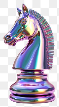 PNG  Knight chess icon iridescent animal mammal horse.
