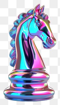 PNG  Horse chess icon iridescent mammal animal white background.
