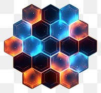 PNG  Hexagon light backgrounds technology abstract.