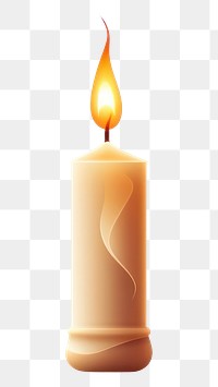 PNG  Candle fire white background illuminated. AI generated Image by rawpixel.