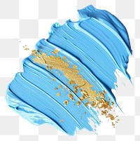 PNG Light blue abstract shape paint white background splattered.