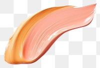 PNG Peach flat paint brush stroke white background invertebrate abstract.