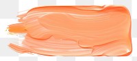 PNG Peach flat paint brush stroke white background abstract pattern.