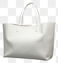 PNG  White shopping mockup handbag gray gray background.