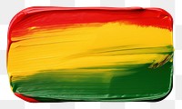 PNG Red yellow green flat paint brush stroke rectangle white background flag.