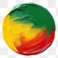 PNG Red yellow green flat paint brush stroke shape white background palette.