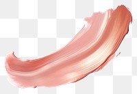 PNG Rose gold flat paint brush stroke white background abstract painting.