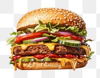 PNG Burger burger food hamburger. 