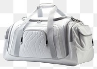 PNG Minimal white sport bag with clipping path over handbag luggage purse.
