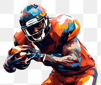 PNG  American football helmet player sports. AI generated Image by rawpixel.