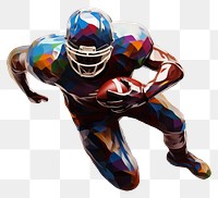 PNG American football helmet sports player. AI generated Image by rawpixel.