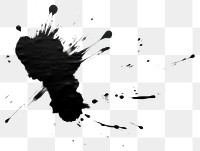 PNG  Black ink splash splattered creativity monochrome.