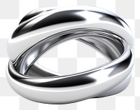 PNG Circle twisted platinum jewelry silver.