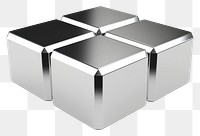 PNG Hexagon platinum silver white background.