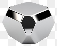 PNG Hexagon silver white background electronics.