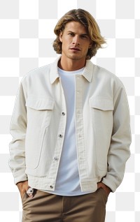 PNG  Blonde man shirt jacket blazer. AI generated Image by rawpixel.
