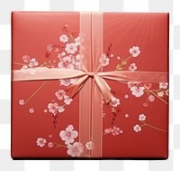 PNG  Chinese New Year style of hand holding gift box red celebration anniversary.