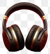 PNG  Chinese New Year style of Headphones headphones headset red.