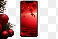 PNG  Chinese New Year style of smartphone plant red chinese new year.