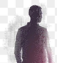 PNG  Men silhouette pixelated adult.