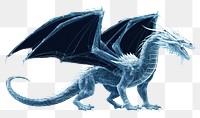 PNG  Dragon dragon animal blue.