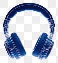 PNG  Headphones headphones headset blue.