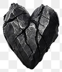 PNG  Heavy rock heart Shape heart shape monochrome anthracite.