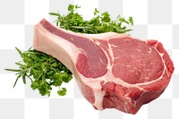 PNG Lamb chop meat beef food.