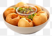 PNG  Pani puri indian food bread meal dish.