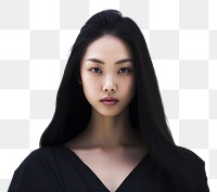 PNG  Crossed-dresss asian woman portrait adult photo. AI generated Image by rawpixel.
