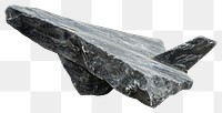 PNG  Rock heavy element Airplane shape mineral white background sculpture.