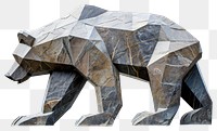 PNG  Rock heavy element Bear shape sculpture statue bear.