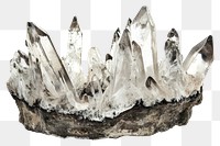 PNG  Rock heavy element Crown shape mineral crystal quartz.