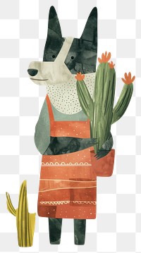 PNG Art cactus representation creativity.