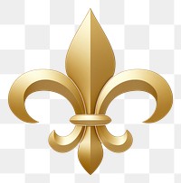 PNG  Mardi gras gold fleur symbol logo white background chandelier.