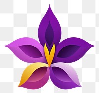 PNG  Mardi gras fleur symbol flower purple petal.