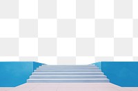 PNG  Blue sky and stairway leading to a bright blue sky architecture backgrounds staircase.