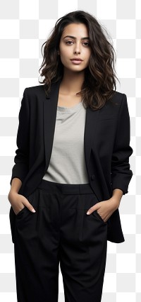 PNG Black casual suit mockup fashion blazer jacket.