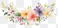 PNG Nature flower boarder pastel pattern plant inflorescence.
