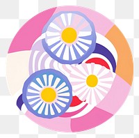 PNG  Circle shape aster asteraceae. AI generated Image by rawpixel.