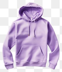 PNG  Hoodie mockup sweatshirt purple outerwear.